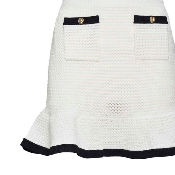 Self-Portrait White Crochet Knit Mini Skirt - NWT - Picture 3 of 3
